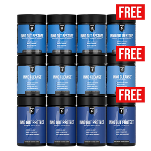 Complete Gut Health Stack 3-Month Supply + 1 Stack Free + 1 Free Inno Greens