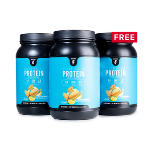 2 Bottles of Clean Vegan Protein + 1 FREE